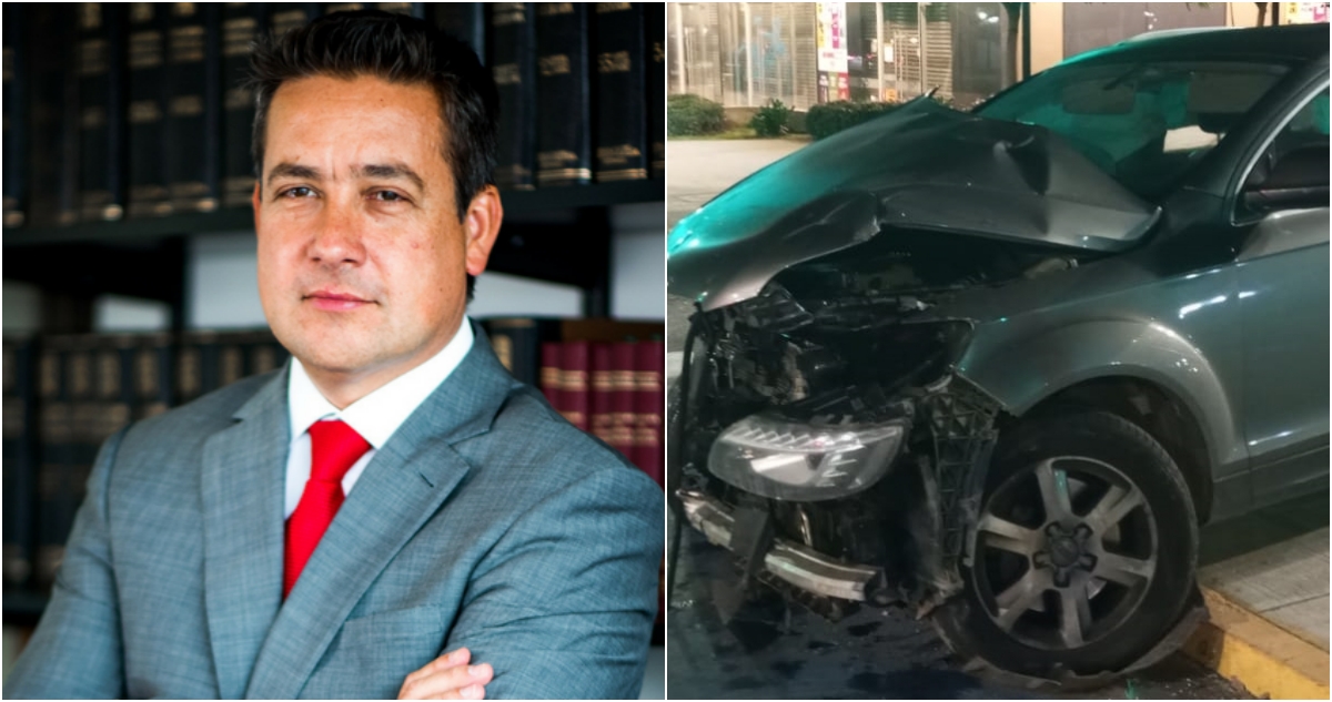 Abogado Vinko Fodich protagonizó accidente ebrio y contra el tránsito en Providencia: marcó 1,84