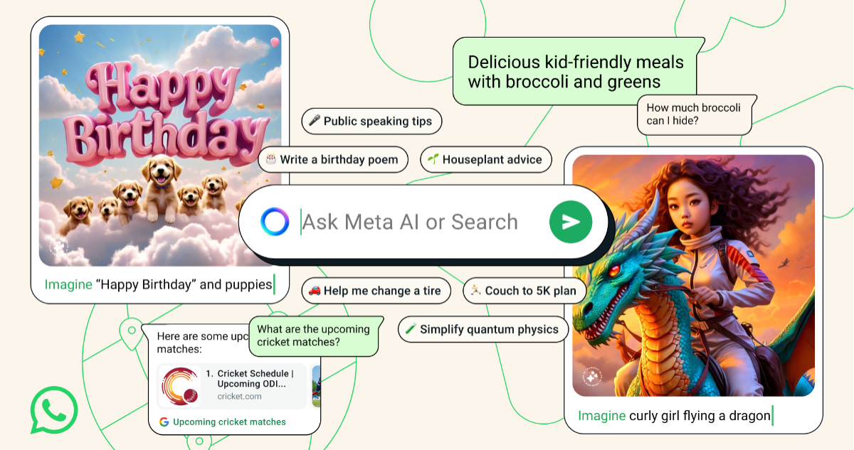 WhatsApp presenta imágenes con IA