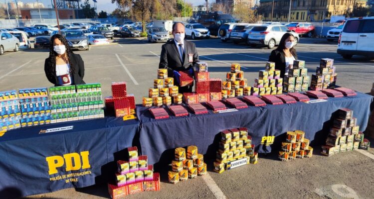 Incautación de fuegos artificiales