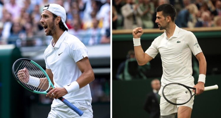 Musetti y Djokovic se enfrentarán por semifinales de Wimbledon.