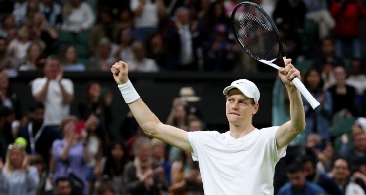 Wimbledon: Sinner superó en partidazo a Berrettini