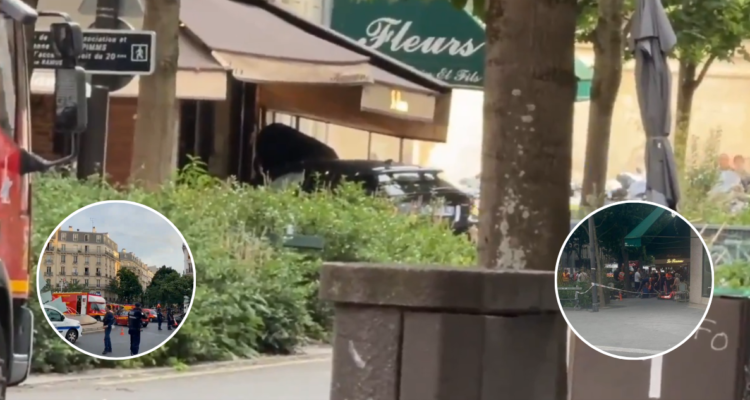 Fatal accidente en París: auto terminó en terraza de restaurante, dejando un muerto y 3 heridos graves