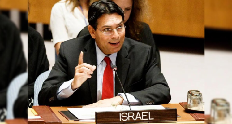 Nuevo embajador de Israel en la ONU califica de terrorista con traje a su par de Palestina