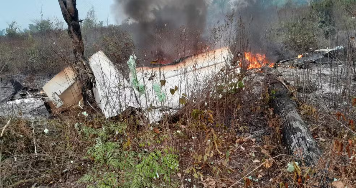 restos del avión
