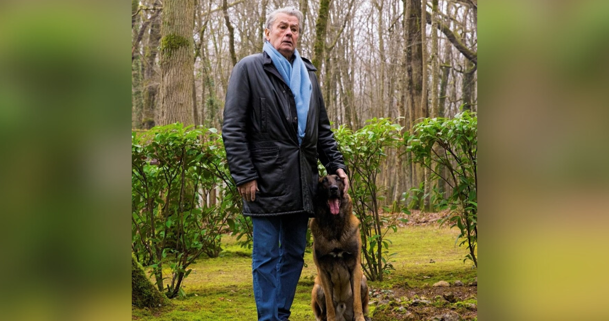 La familia de Alain Delon se niega a cumplir el último deseo del actor, quien indicó que su mascota debía ser sacrificada y enterrada junto a su tumba.