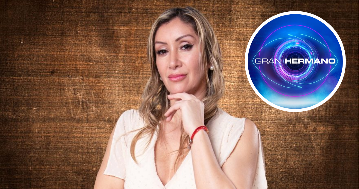 Angélica Sepúlveda en promocional de Tierra Brava y Logo de Gran Hermano en referencia a posible ingreso