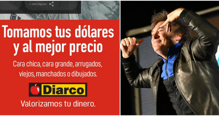 ¿Empezó la dolarización de Milei?: En Argentina un supermercado anuncia que ya acepta pagos en dólares