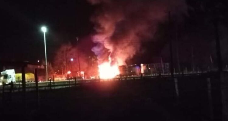 Ataque incendiario en Ercilla