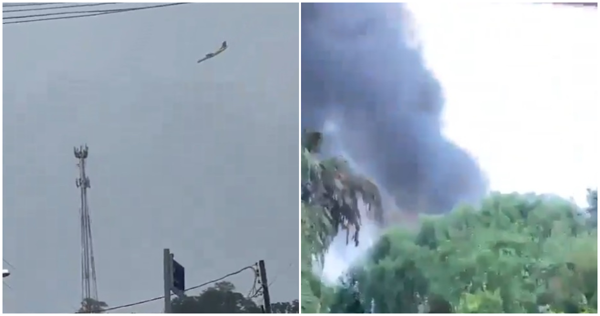 avión estrellándose