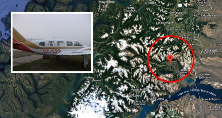 Encuentran restos de la avioneta que cayó en la región de Aysén