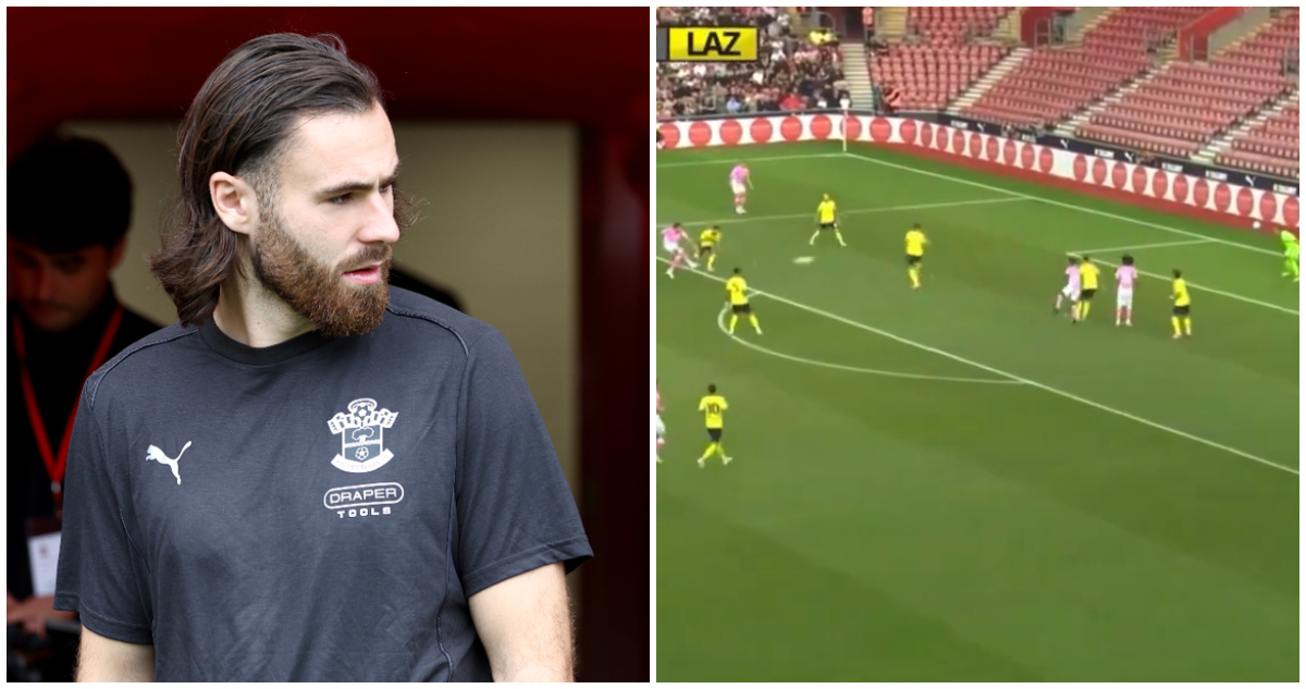 Ben Brereton anota su primer gol como titular junto al Southampton.