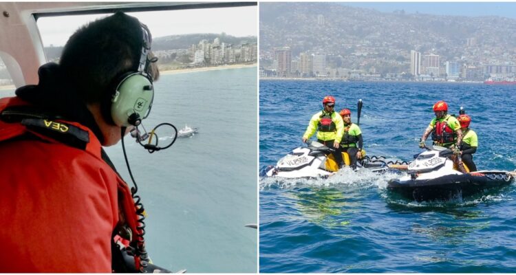 Búsqueda de niña arrastrada por olas en Viña del Mar