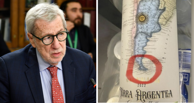 cancillería etiqueta vino argentino