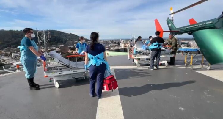 Carabineros trasladados en helicóptero tras agresión en Collipulli