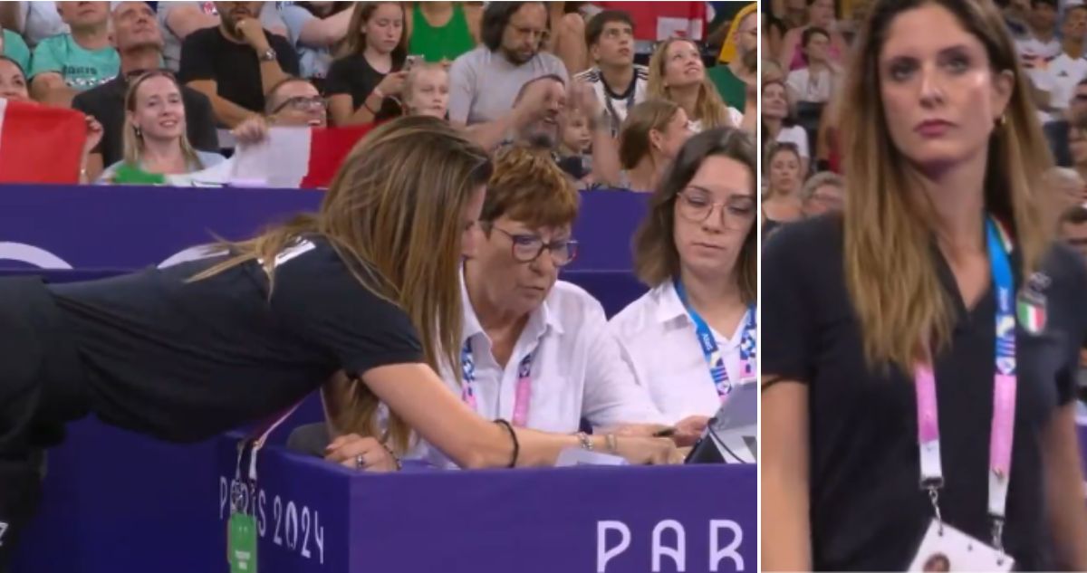 Claudia Mancinelli, la coach de gimnasia de Italia que fue furor tras reclamo a jueces para defender a su alumna