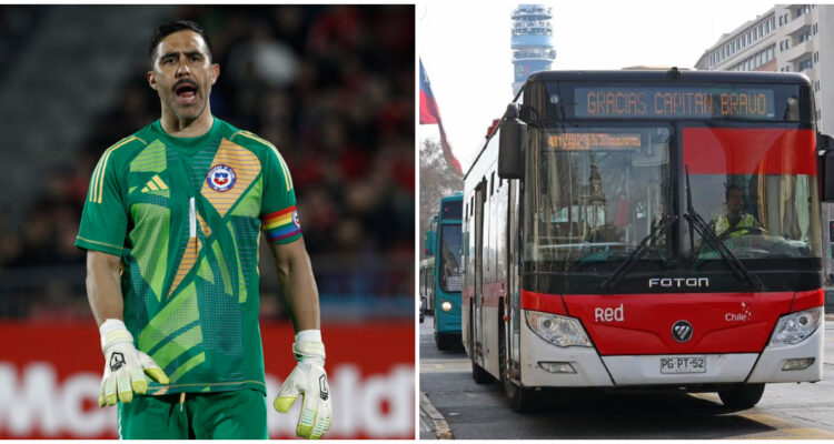 Claudio Bravo homenaje micros