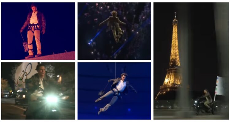 Como en “Misión Imposible”. Así fue la hollywoodense aparición de Tom Cruise en el cierre de París 202