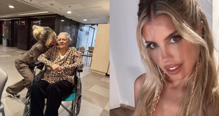 María José López junto a su abuela