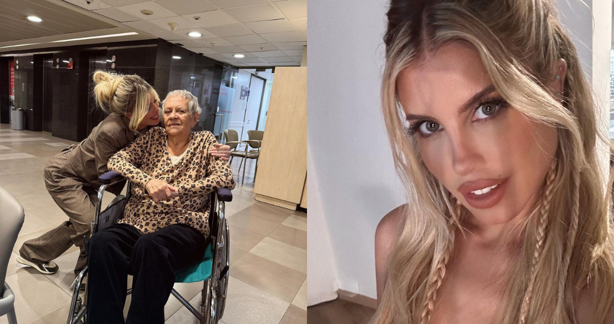 María José López junto a su abuela