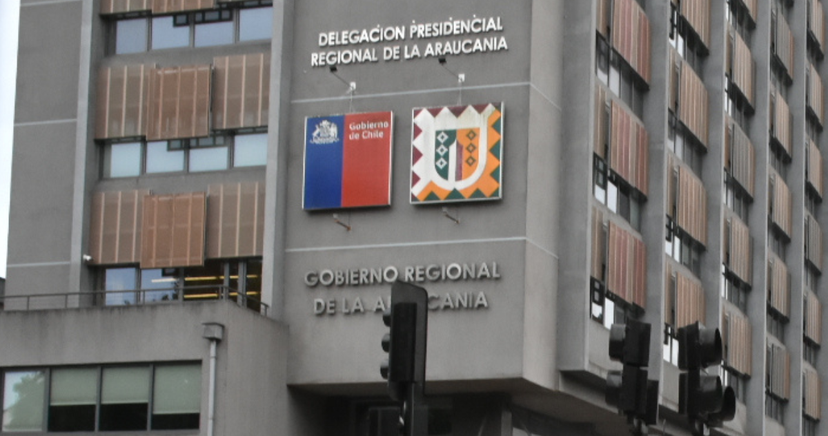 Frontis del Gobierno Regional de La Araucanía por incumplimientos detectados por el CPLT