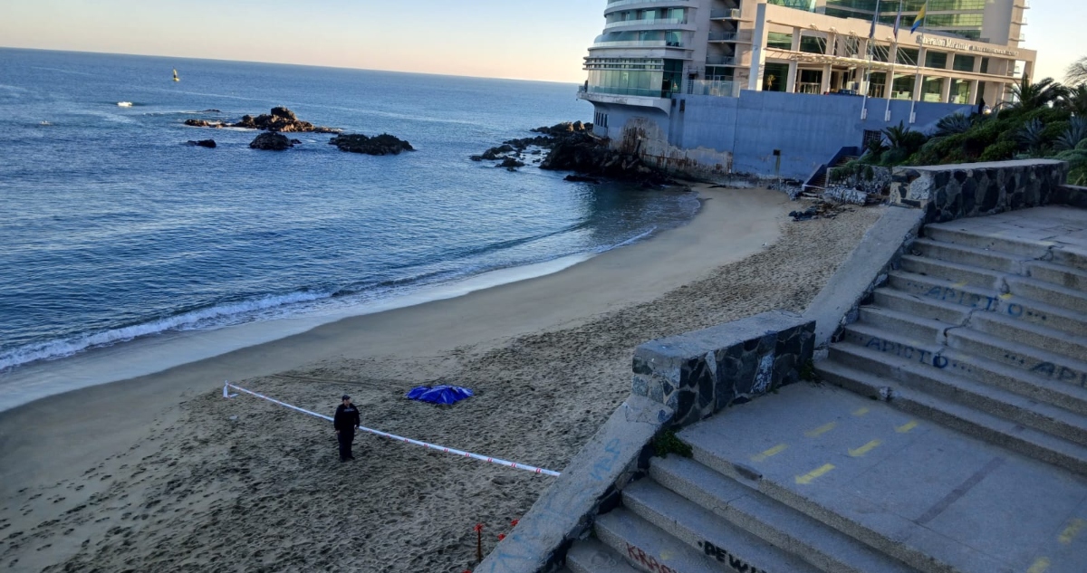 Cuerpo hallado en Caleta Abarca de Viña del Mar