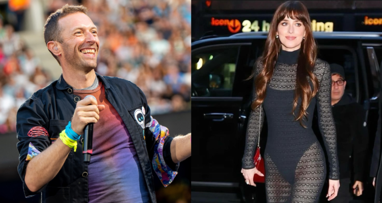 Chris Martin y Dakota Johnson en referencia a rumores de quiebre