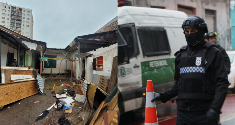 Municipalidad de Santiago desaloja casa tomada hace dos años: tenía denuncias por microtráfico