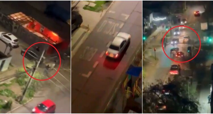 Desde edificios vecinos intentaron frustrar robo armado a vehículo de pareja en Quinta Normal