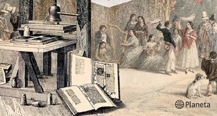 Detalle de la portada de En quel país, de Samuel Burr Johnston