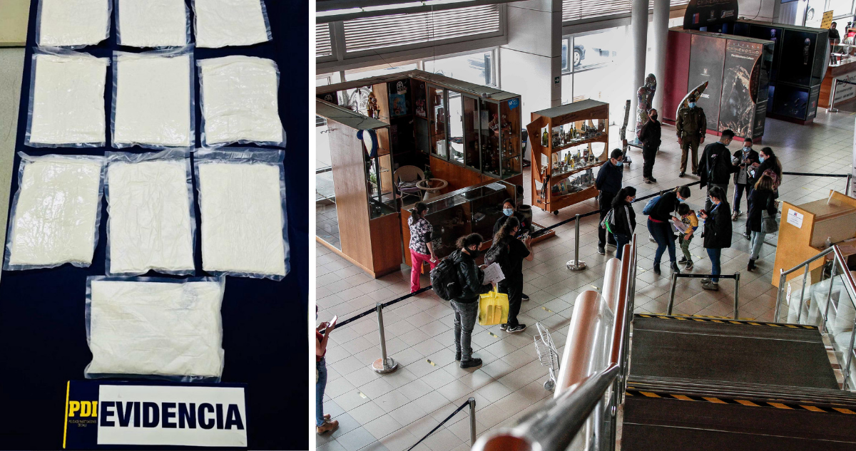 Detienen a imputado por tráfico de drogas en Aeropuerto Chacalluta: portaba $120 millones en ketamina