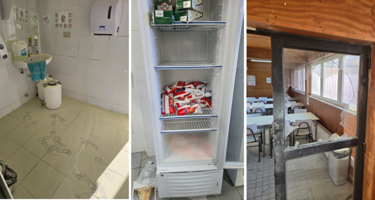 Delincuentes entran a robar en escuela de Calbuco: activaron extintores y realizaron destrozos