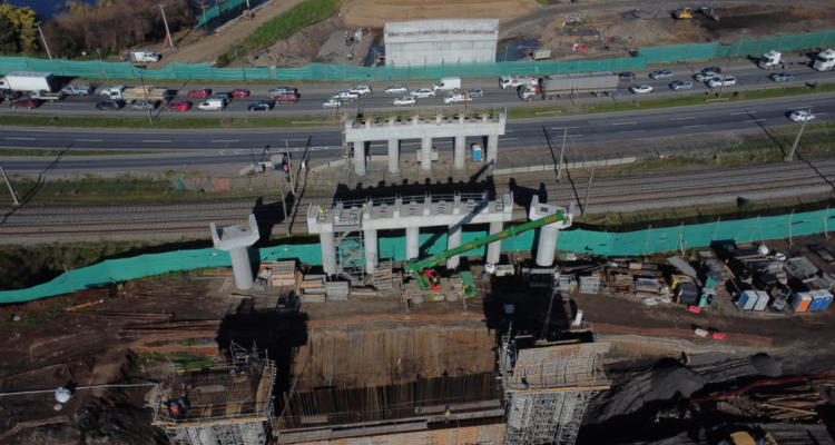 Puente Industrial: realizarán corte nocturno en Ruta 160 para instalar enlace con viaducto Los Batros