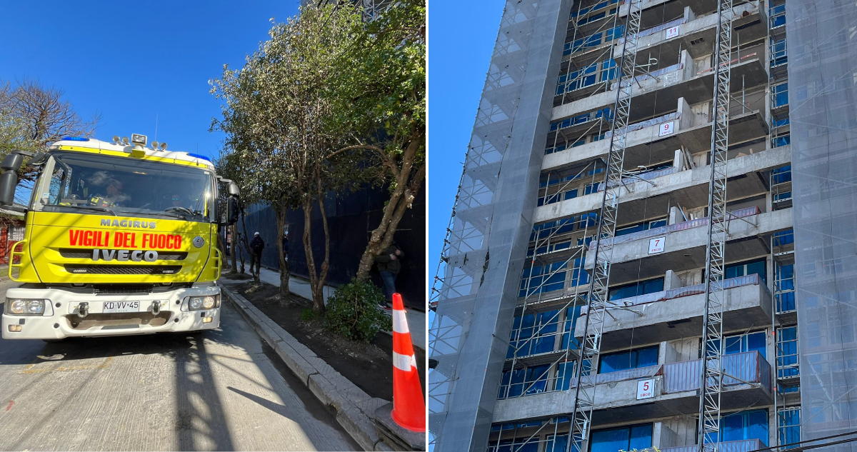 Trabajador muere tras caer desde séptimo piso de edificio en construcción en centro de Concepción