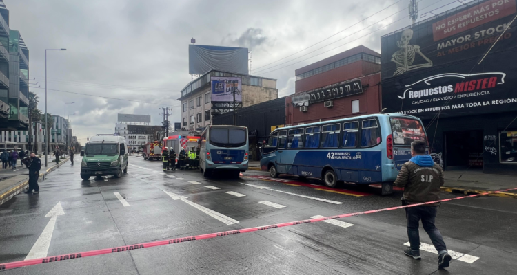 Adulto mayor muere tras ser atropellado por micro en pleno centro de Concepción