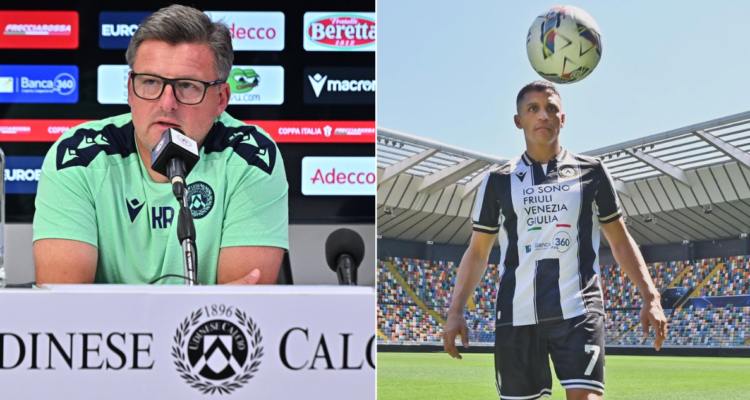 Dt de Udinese pierde la paciencia con la rebelde lesión de Alexis Sánchez.