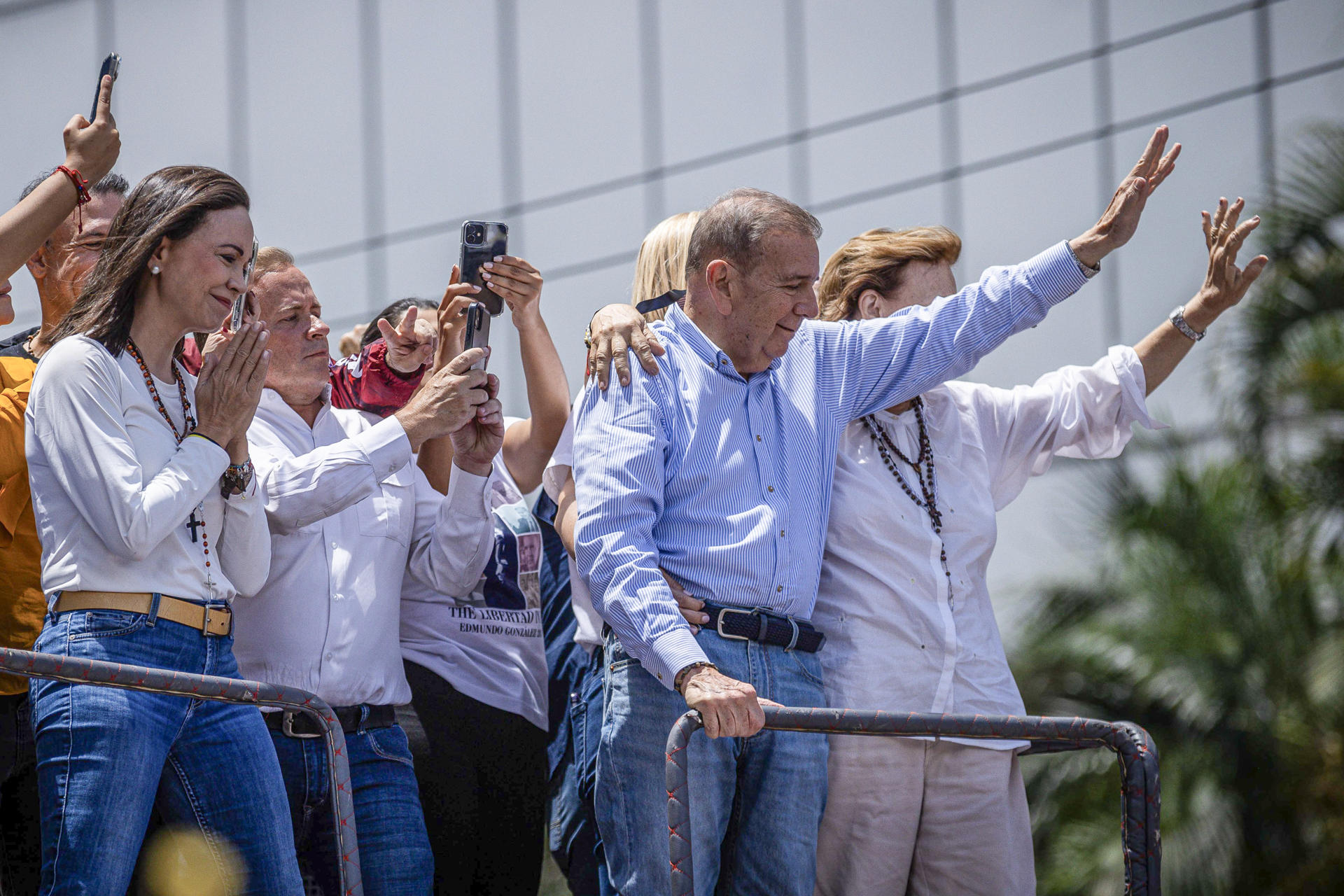 María Corina Machado junto a Edmundo González