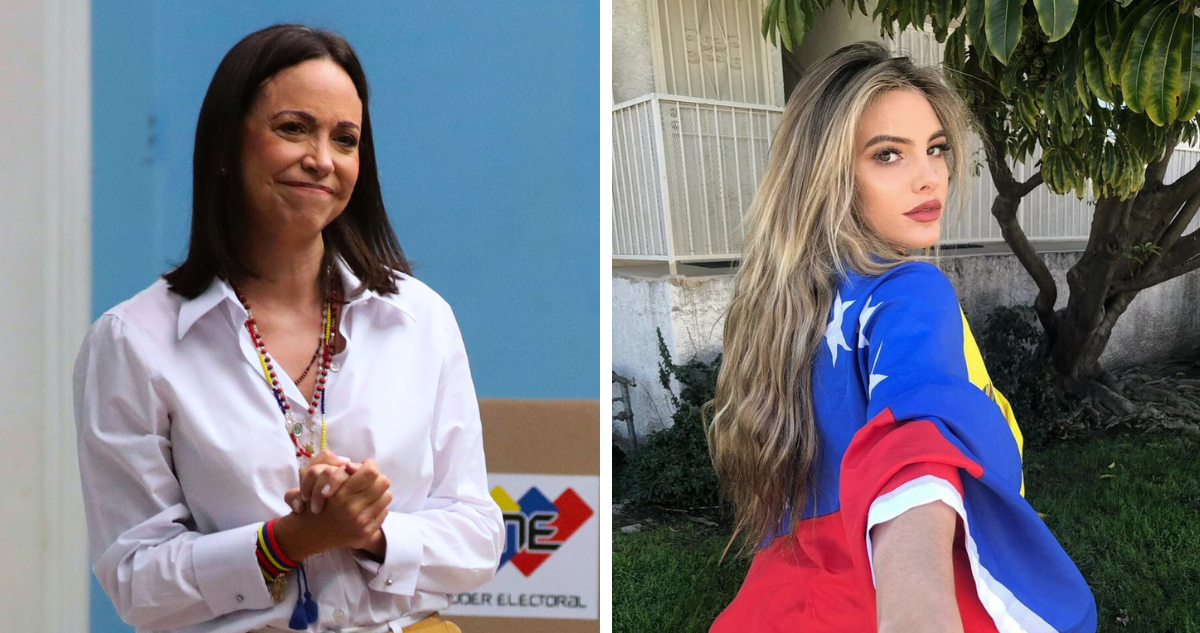 María Corina Machado y Lele Pons