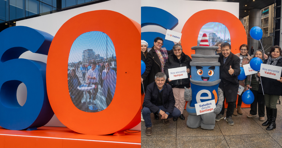 Como en Dublín y Nueva York: Entel instala portal que conecta en vivo a Iquique, Santiago y Valdivia