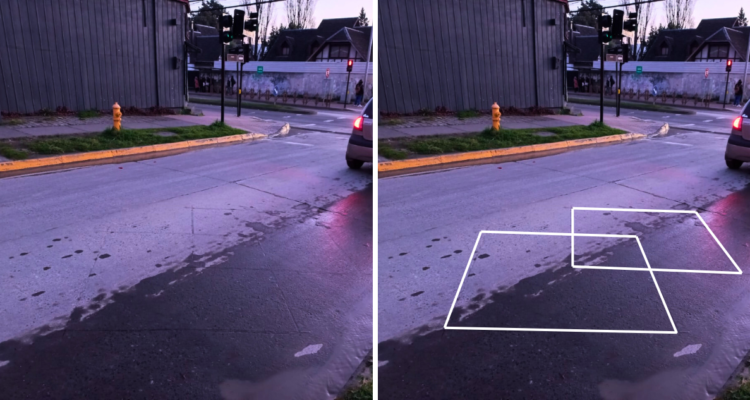 Espiras en un cruce vehicular con semáforo