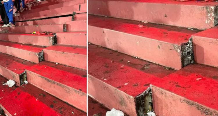 Impacto en Argentina: tribuna de estadio de Independiente se desplaza y causa pánico entre hinchas