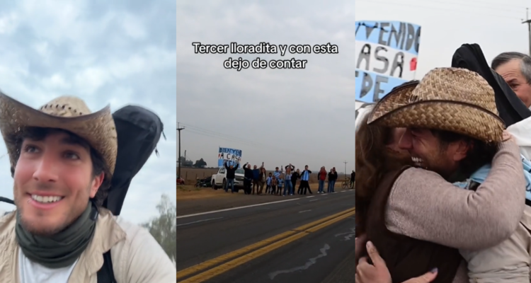 Fede Farrell y reencuentro con su madre tras viaje en bicicleta