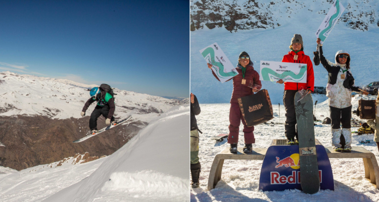 Chilenos brillaron en la nieve en el cierre del Freeride Andes Week.