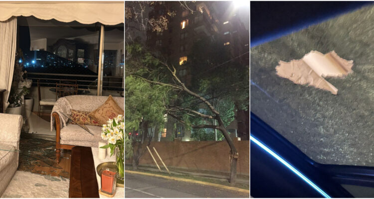 Fuertes ráfagas de viento causan graves daños en zona oriente de Santiago