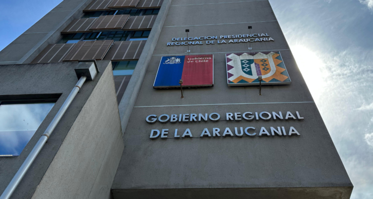 Frontis del GORE de La Araucanía por traspaso de dineros a universidades