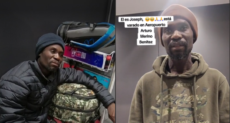 Haitiano en aeropuerto de Santiago