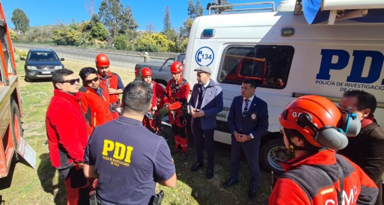 Hallazgo de cuerpo en quebrada de Santos Ossa en Valparaíso