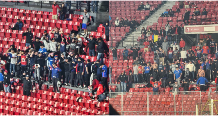 hinchas de la U DIM Copa Sudamericana Palestino