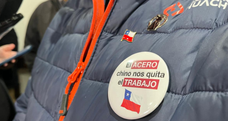 Chaqueta de uno de los trabajadores de Huachipato