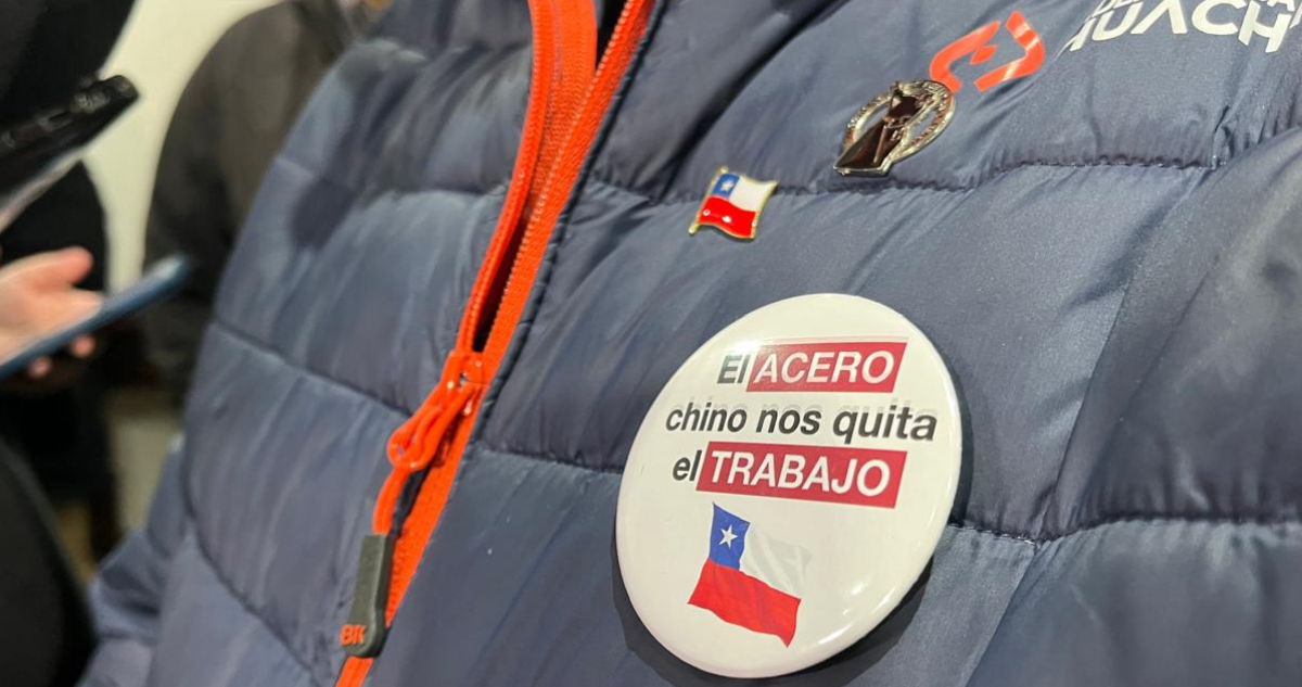 Chaqueta de uno de los trabajadores de Huachipato