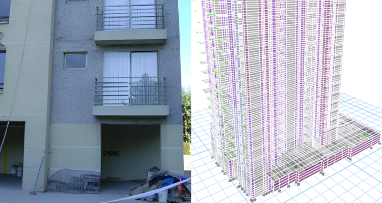 Investigcación del Idiem de la U. de Chile analiza daños tras terremotos del 27F en edificio de Viña